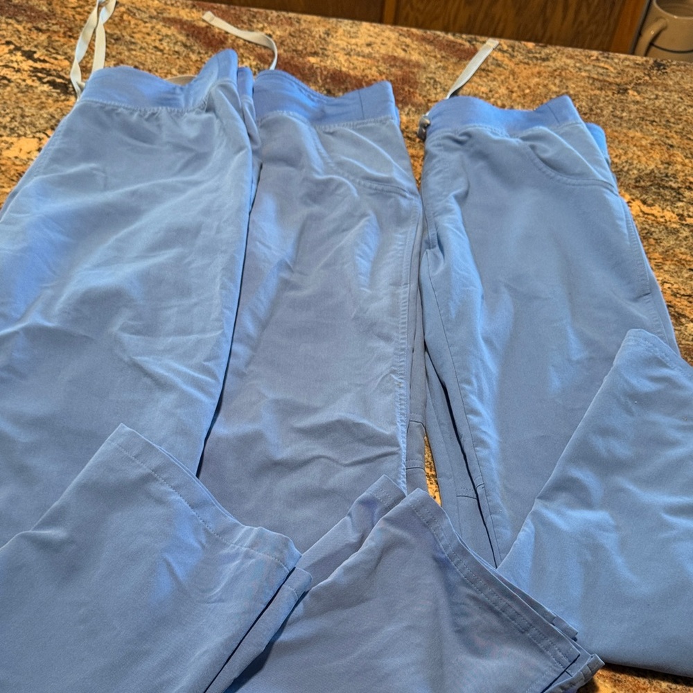 Blue Scrub Pants Figs